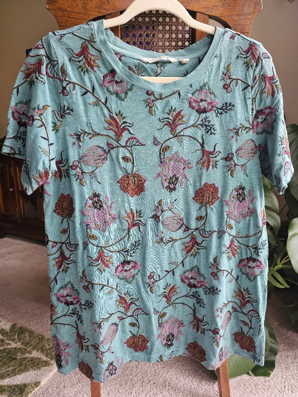 Soft Surroundings Embroidered Tee